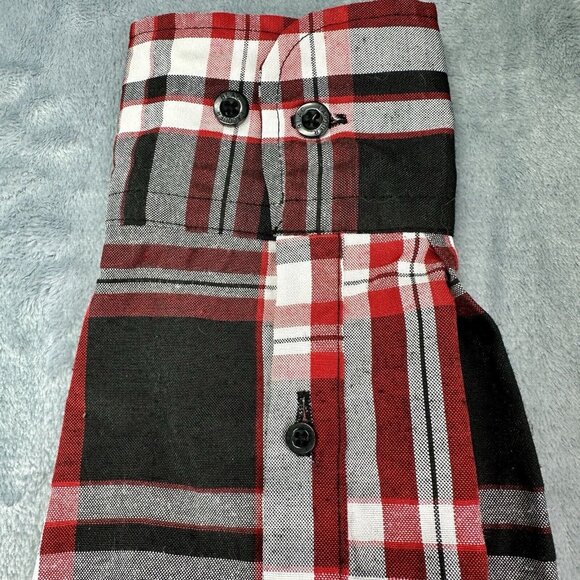 BLAC LAQUER Button Down Shirt Men’s Size Large Red Black Long Sleeve Date Night - Picture 9 of 11